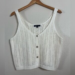 FRYE crochet sweater Tank